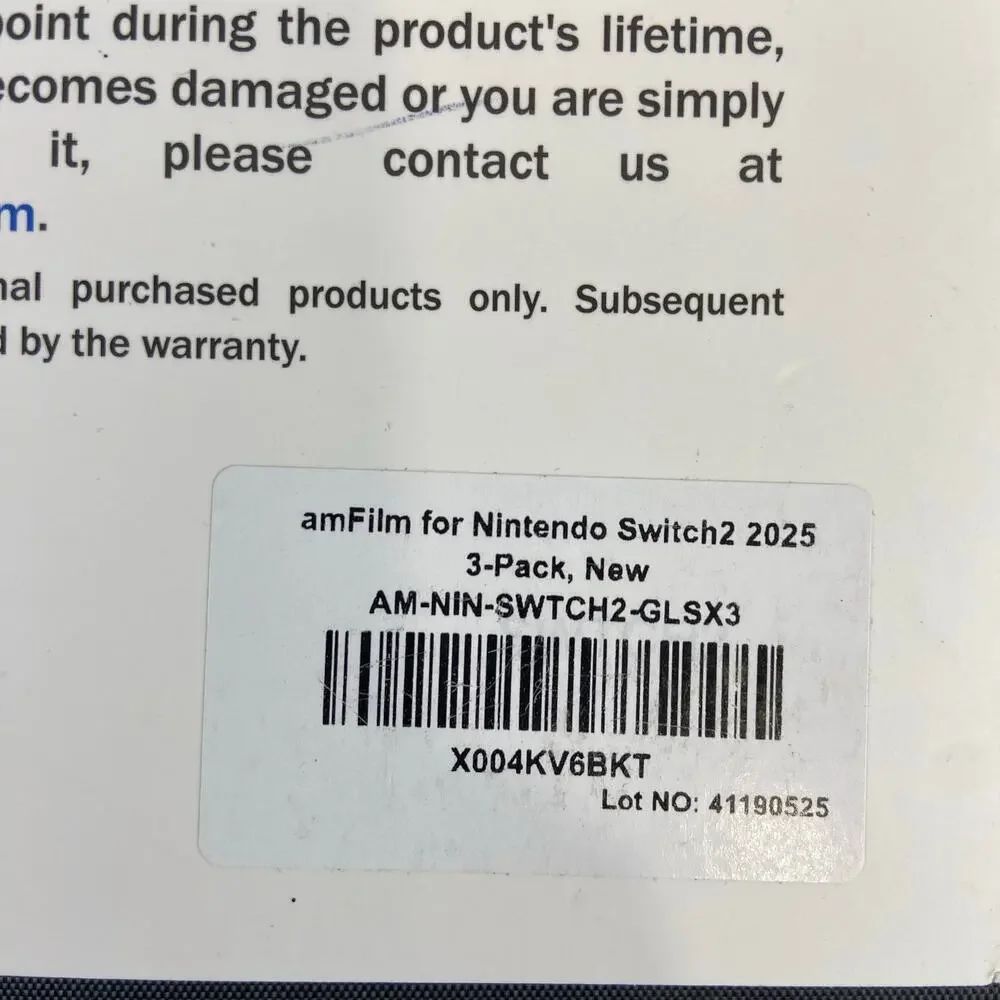 Screen Glass Protector Am Film Tampered Glass for Nintendo Switch 2025